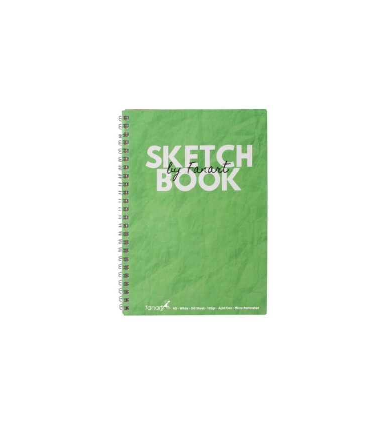 fanart academy sketch book eskiz cizim defteri 120 gr spiralli 50 yaprak a5 yesil 361533.jpg