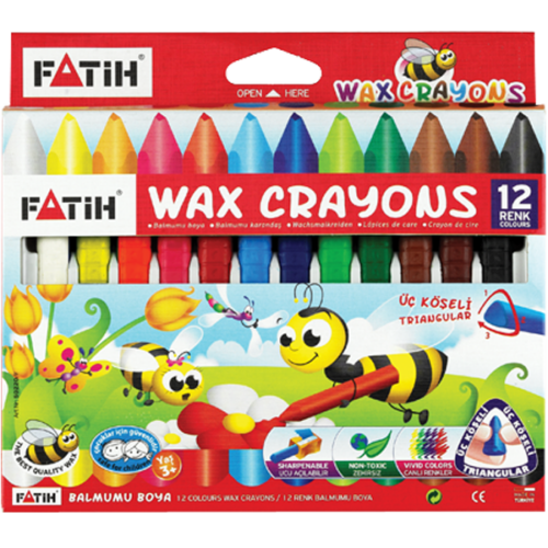Fatih Jumbo Crayon Mum Boya 12 Renk FA50220CB12R