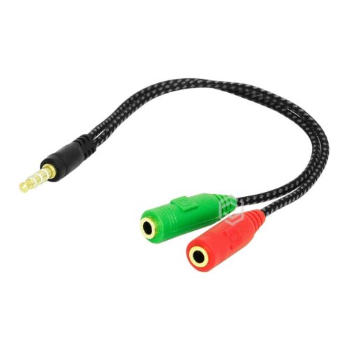 Frisby Fa-6632Ac 2 X 3.5Mm Stereo Dişi - 4Pin 3.5Mm Stereo Erkek Y Kablo
