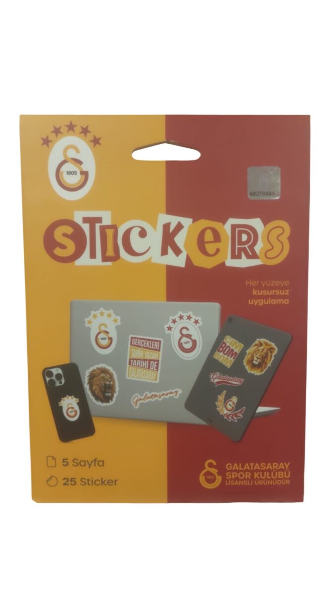 galatasaray 5 yildiz sticker paketi 25 adet 519619.jpg