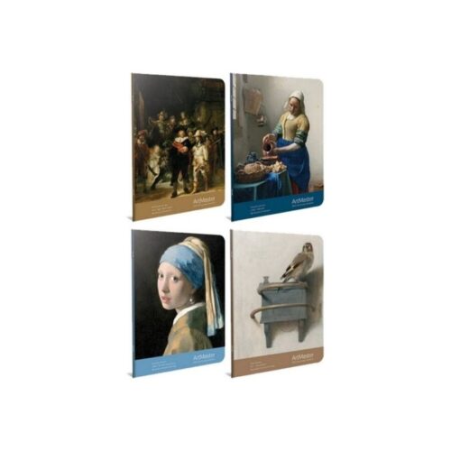 Gıpta Art Master Dikişli Karton Kapak Defter 19X26 60 Yaprak Kareli 3663 (Karışık Desen, 1 Adet)