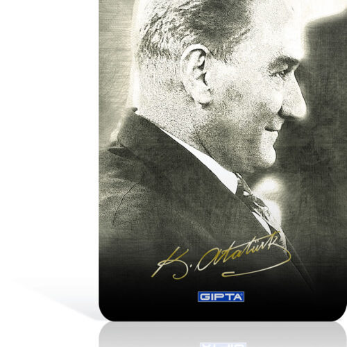 Gıpta Atatürk A5 Spiralli Karton Kapak Bloknot (Not Defteri) 100 Yaprak Kareli (6 Lı Paket) 2612