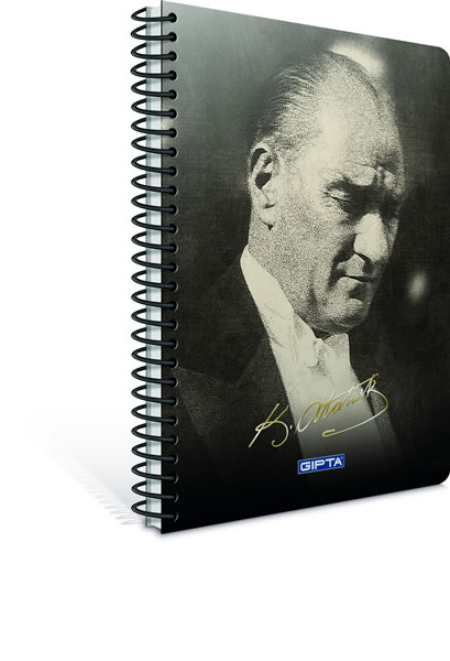 gipta ataturk spiralli sert kapak defter 17x24cm 100 yaprak kareli karisik renklerde 3 lu paket 26 319732.jpg