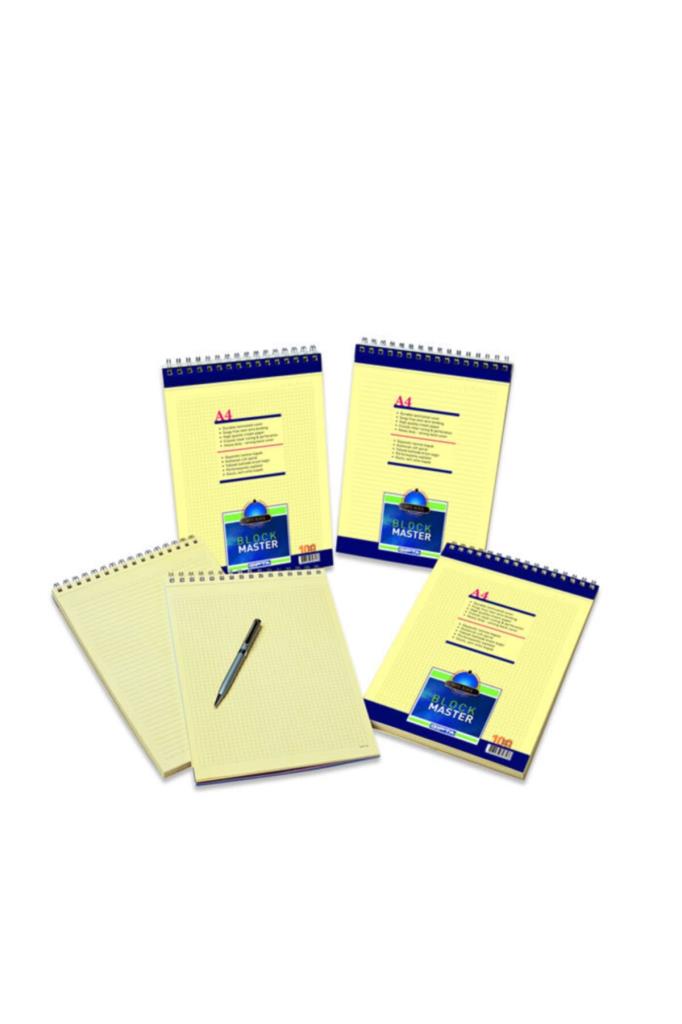 gipta block master a4 spiralli karton kapak bloknot not defteri 100 yaprak cizgili 12 li paket 345911.jpg