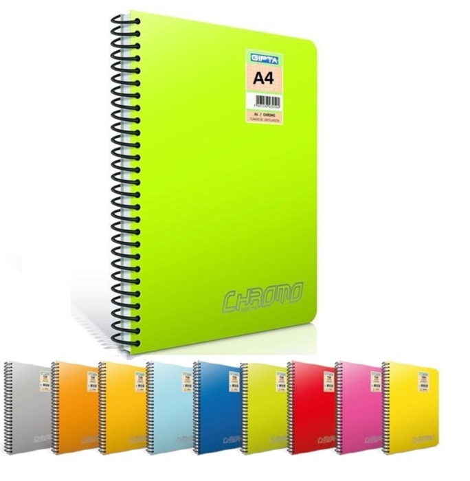 gipta chromo a4 spiralli pp kapak defter 100 yaprak cizgisiz 4 lu paket 2065 319960.jpg