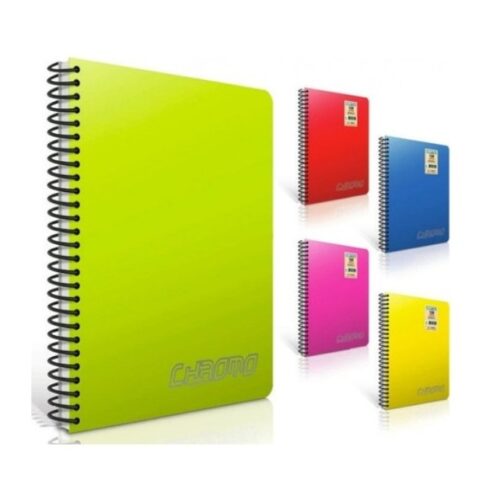 Gıpta Chromo A5 Spiralli Pp Kapak Defter 60 Yaprak Kareli (4 Lü Paket) 2314