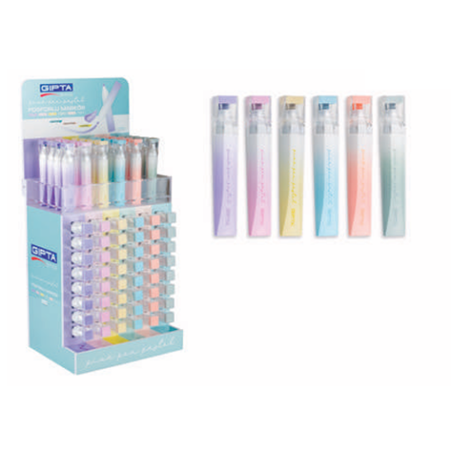 Gıpta Fosforlu Markör Kalem Pickpen Pastel 6 Renk 180 Li Stand