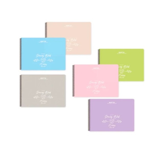 gipta harmony pastel pp kapak spiralli resim defteri 25x35cm 30 yaprak 6 li paket 4159 318594.jpg