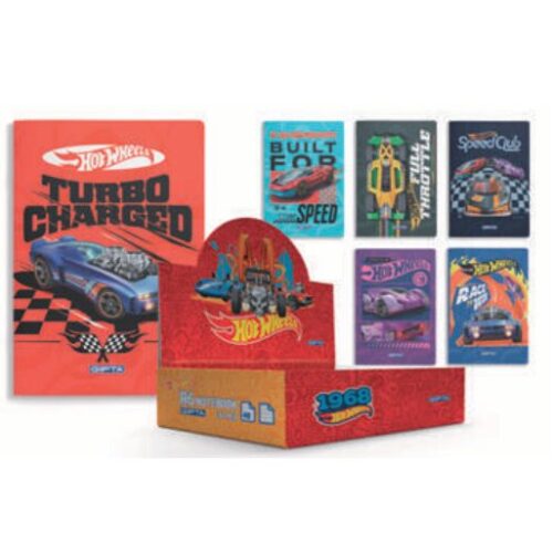 Gıpta Not Defteri Karton Kapak A6 Küçük Boy Hot Wheels Çizgili 5443 ( 36 Lı Stand )