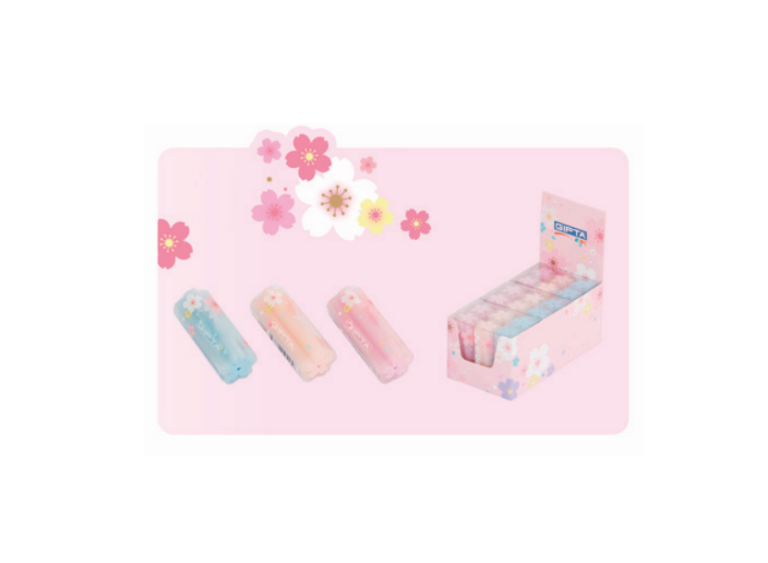 gipta silgi transparent cicekli sekilli 18 li k234300 473083.png