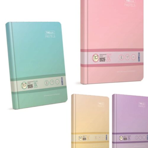 Gıpta Thebook Pastels İp Dikişli Sert Kapak Defter 20X28Cm 200 Yaprak Kareli 3-3305000-2011