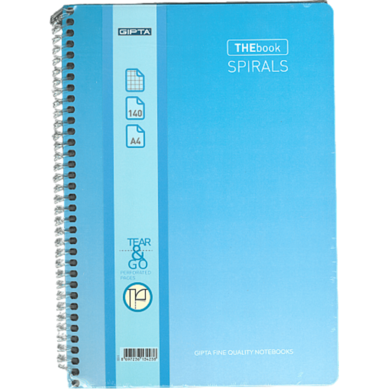 gipta thebook spirals spiralli sert kapak not defteri a4 140 yaprak kareli 5511 407989.png