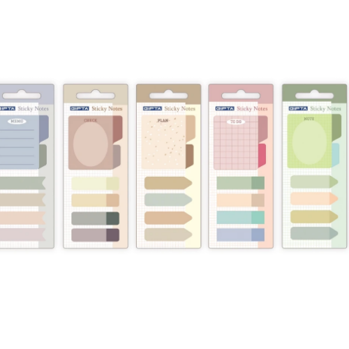 Gıpta Sticky Notes 20 Yaprak Yapışkanlı Not Kağıdı Desenli K0116 (48 Li Stand)
