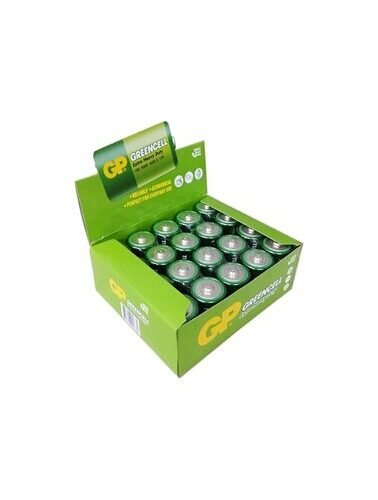 Greencel R20 Kalın D Boy Çinko Pil 20 Li Paket Gp13-2S2