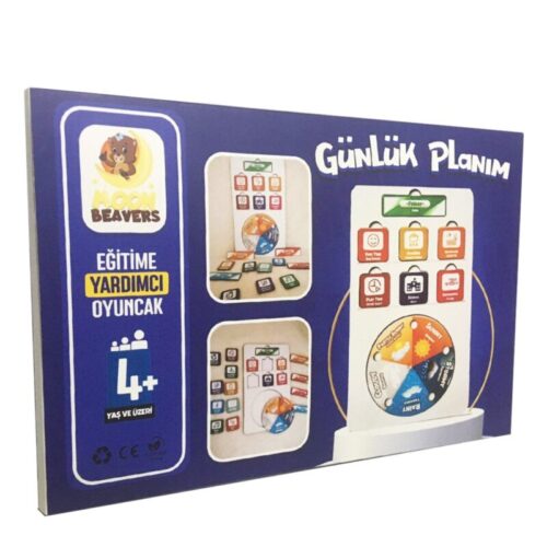 Moon Beavers Günlük Planım Eğitici Ahşap Oyuncak