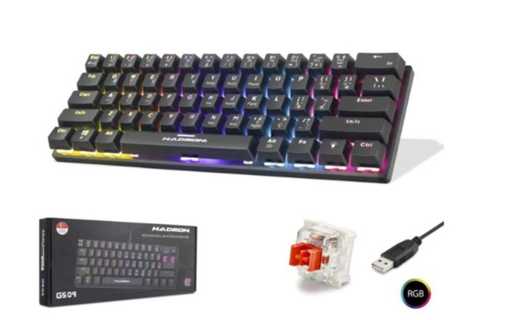 hadron g509r kablolu oyuncu mini klavye mekanik red switch rgb q siyah 495790.jpg