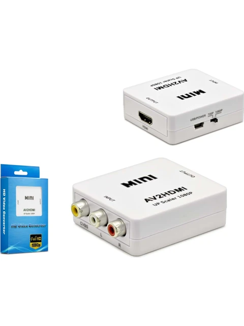 hadron hdx1282 hd video convertor av in to hdmi out beyaz 486839.webp