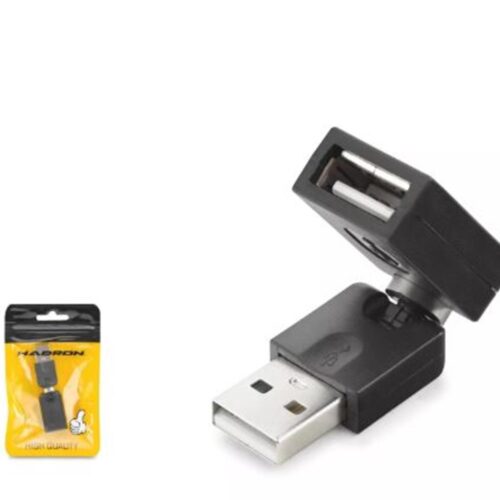 Hadron Hdx1357 Usb Dişi Mafsallı Adaptör Siyah