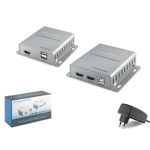 hadron hdx1363 hdmi kvm extender 4k loop out 120 m gumus 509395.jpg