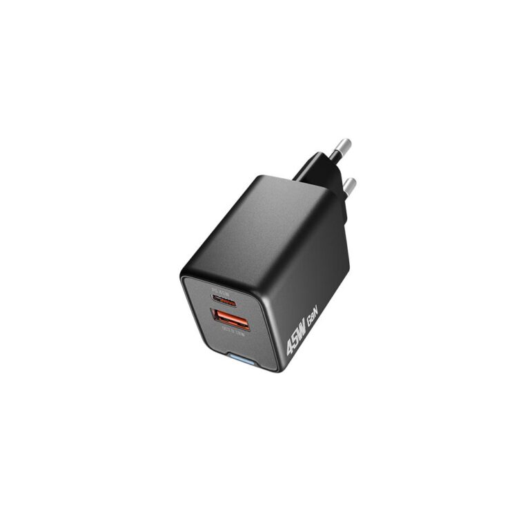 hytech hy xeg45 type usb c 45w pd 18w usb qc 3 0 gan siyah hizli ev sarj adaptoru 484838.jpg