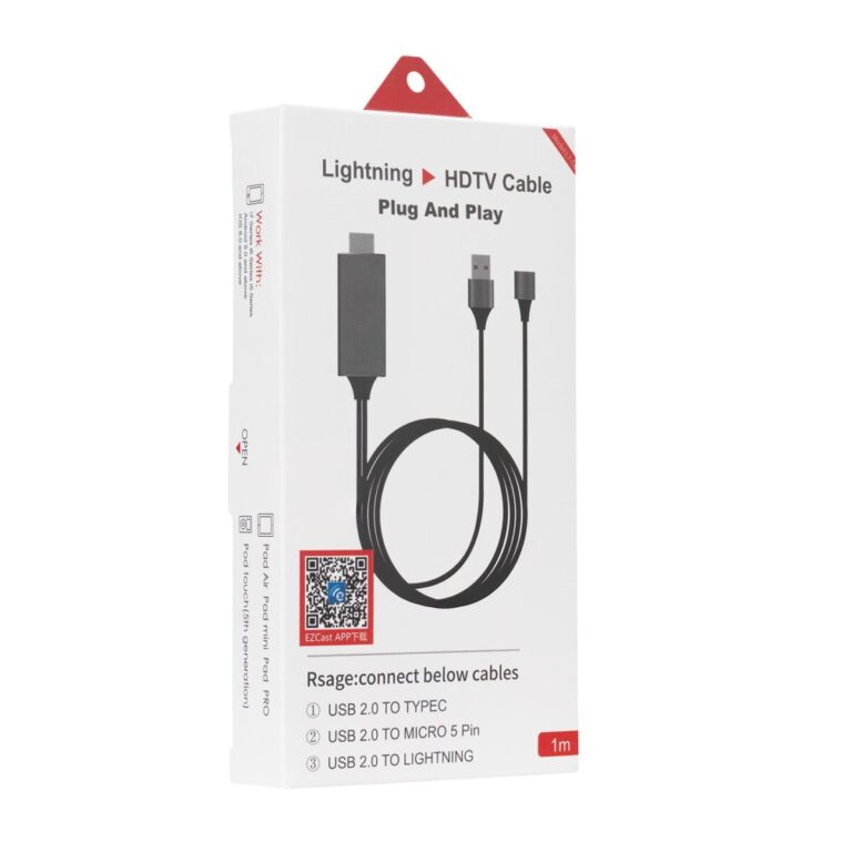 hytech hy xo54 goruntu aktarici kirmizi siyah usb f to hdmi 1m mobil telefon uyumlu kablo 454659.jpg