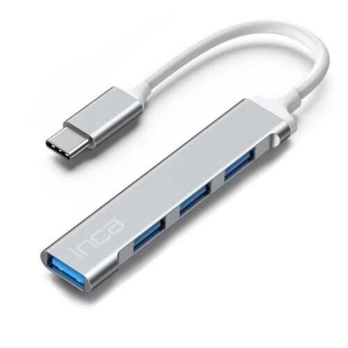 İusb-04T Type-C Grişli 4 Port Usb Çoklayıcı Hub