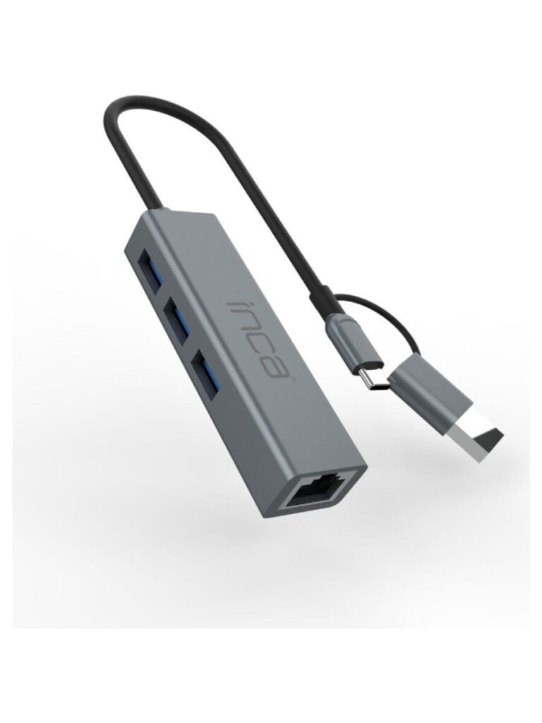 inca iutp 03tx ethernet usb 3 0 type c 3 1 grisli 000 mbps 3x3 1usb eternet coklayici 501305.jpg