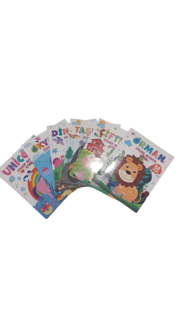 karatay yayinlari 4e 50 sticker aktivite kitabi ciftlik dinozor 2 li set 494106.jpg