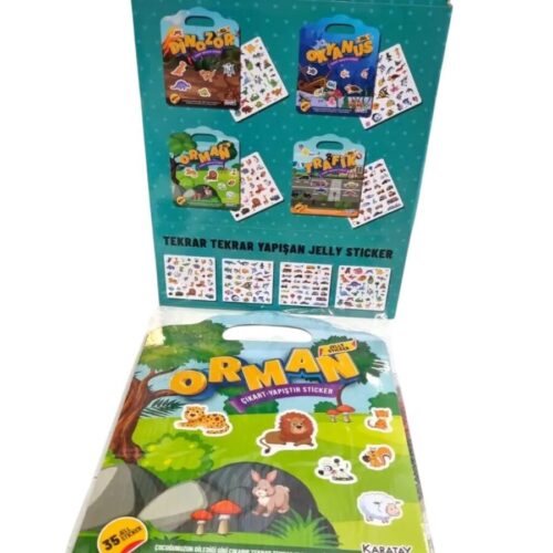 Karatay Yayınları 4E Jel Dısplay Çıkart Yapıştır Sticker 24 Adet Djl01