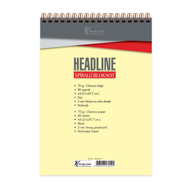 keskin color bloknot a4 80 yp duz karton kp spr headline 453688.jpg