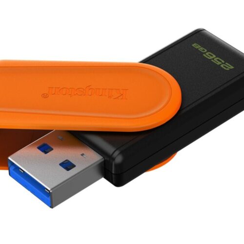 Kingston Dtxs-256Gb 256Gb Portable Usb 3.2 Gen1 Datatraveler Exodias (Black-Orange) Flash Bellek
