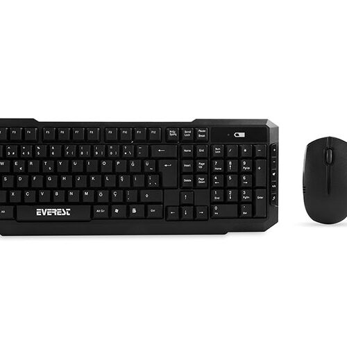 Km-510 Siyah Kablosuz Q Klavye + Mouse Set