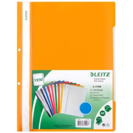 leitz 4189 telli dosya a 4 plastik turuncu 50 li 1 paket 50 adet 238659.jpg