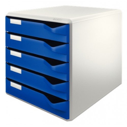 leitz 5280 evrak rafi 5 goz cekmeceli plastik mavi 52800035 172551.jpg