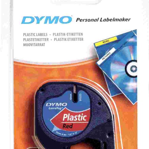 Letratag Plastik Şerit 12 Mm X 4 Metre Kırmızı