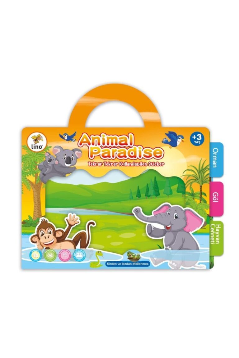 lino tekrar tekrar kullanilabilen sticker animal paradise ls 302 470911.jpg