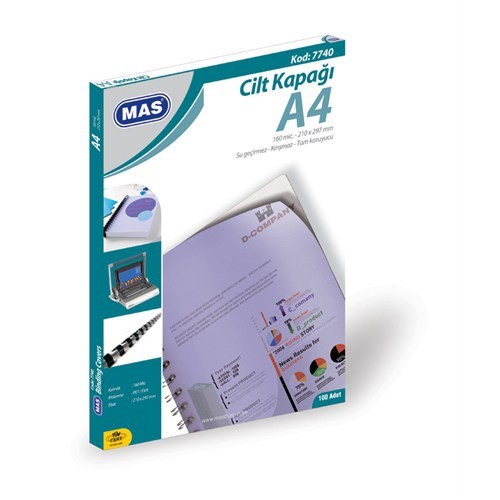 mas a4 cilt kapagi plastik opak 160 micron seffaf 7740 100 lu paket 364695.jpg