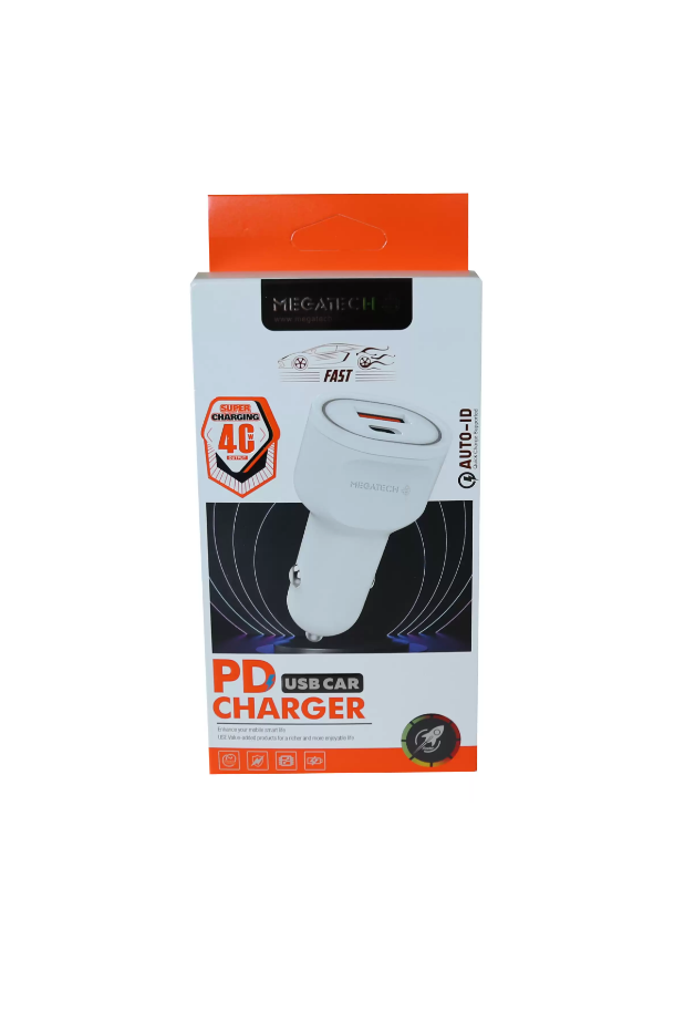megatech t05 m40 beyaz 40w pd usb arac cakmaklik sarj basligi hizli sarj 443623.png