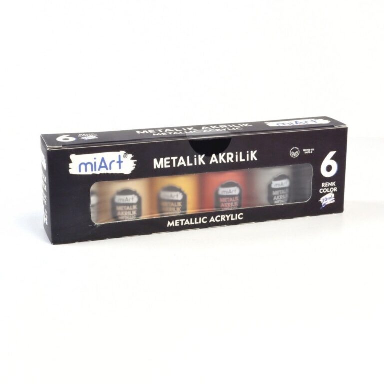 miart akrilik boya metalik 6 renk set 30 ml ma306m 516193.jpg