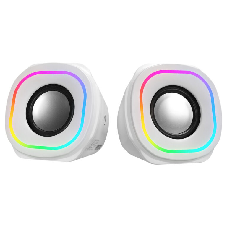 mikado md 180 2 0 3w 2 beyaz rgb aydinlatmali usb 3 5mm usb 5v speaker hoparlor 514148.jpg