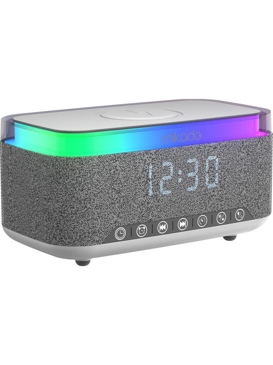 mikado md w10 1200mah 10w gri bt usb kablosuz sarjli rgb alarmli saat speaker 522807.jpg mikado md w10 1200mah 10w gri bt usb kablosuz sarjli rgb alarmli saat speaker 522807.jpg