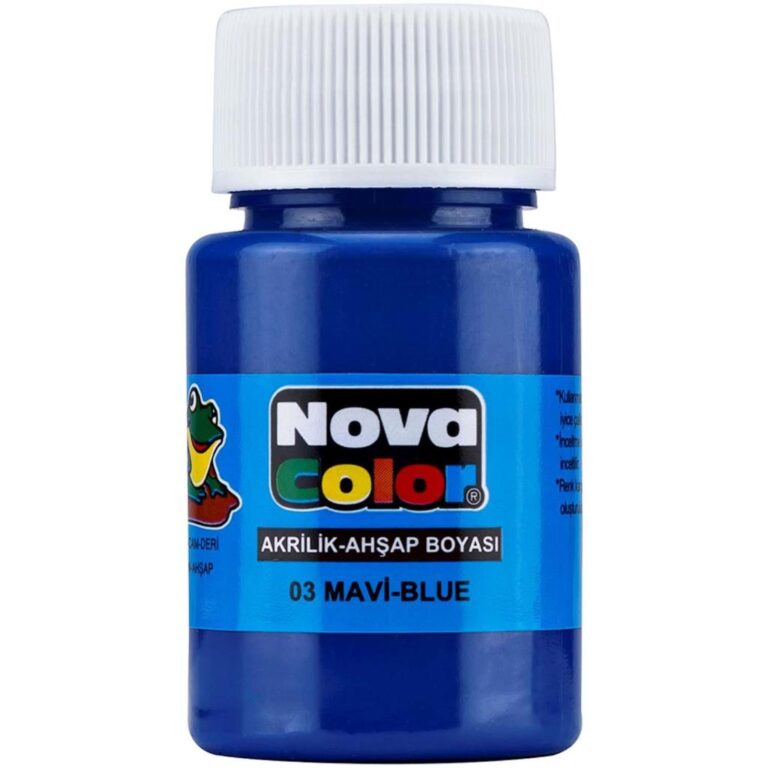 nova color akrilik boya sise 30 cc mavi nc 171 12 li paket 353193.jpg