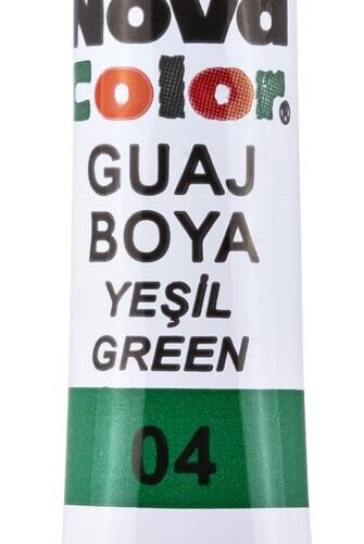 Nova Color Nc-118 Guaj Boya Tüp Yeşil 12 Li (12 Adet 1 Paket)