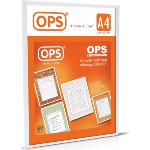 Ops Duvar Tipi Afiş Taşıyıcı A4 Dp071