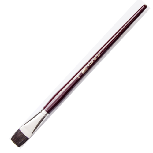 Pebeo 210-24 Düz Fırça Yüksek Kalite Samur Kıllı Akrilik Ve Yağlı Boya Fırçası (12 Li Kutu)