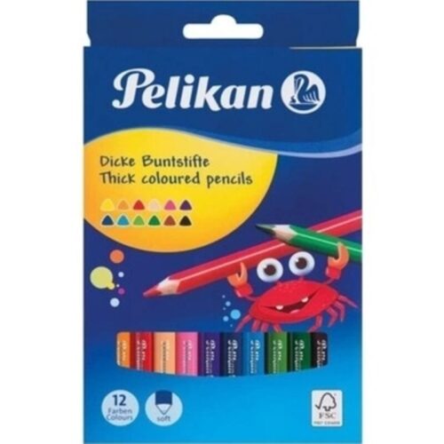 Pelikan Kuru Boya Kalemi 12 Renk P-724005
