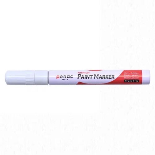 Penac Markör Paint Boya Kalemi Beyaz Yuvarlak Uçlu 2-4Mm OT0140-WH (12 Li Paket)