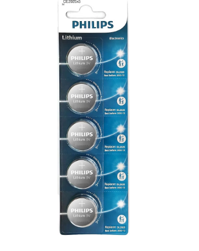 Philips Lithium Pil Cr2025 3.0V 5 Li