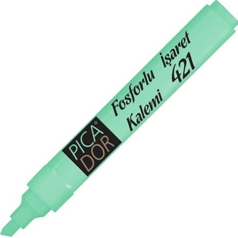picador 421 fosforlu kalem pastel yesil kx 082 10 lu paket 523428.jpg