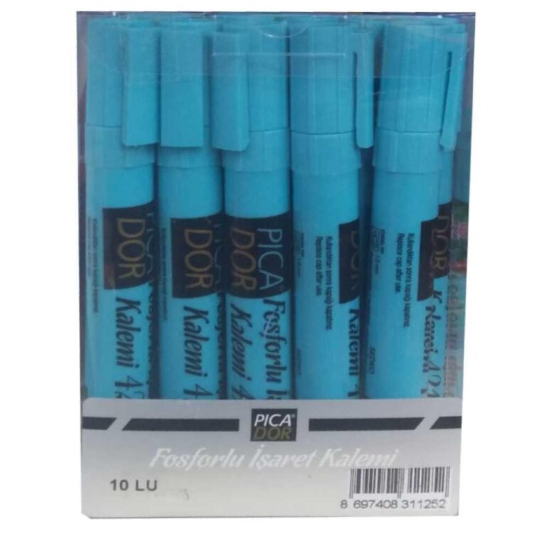 picador fosforlu kalem mavi 421 10 lu 1 paket 10 adet 236670.jpg